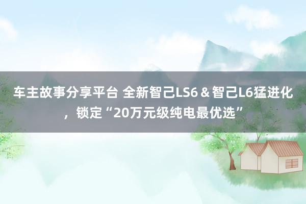 车主故事分享平台 全新智己LS6＆智己L6猛进化，锁定“20万元级纯电最优选”