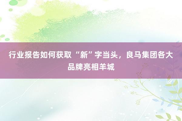 行业报告如何获取 “新”字当头，良马集团各大品牌亮相羊城