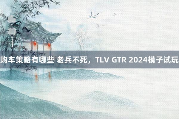 购车策略有哪些 老兵不死，TLV GTR 2024模子试玩